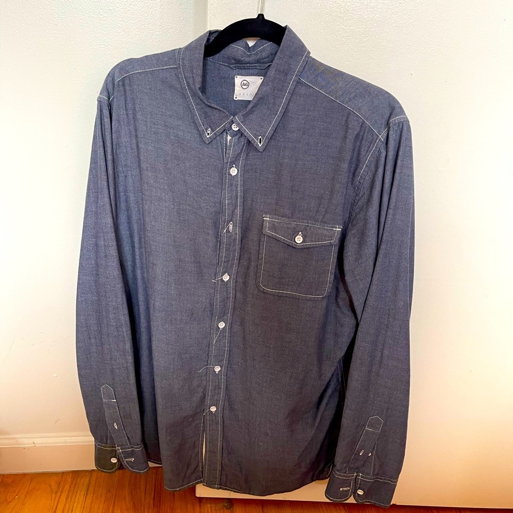 Adriano Goldschmied Mens Button-down